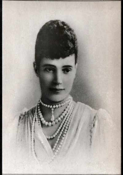 Portrait of Maria Feodorovna (1847-1928), Empress consort of Russia by French Photographer